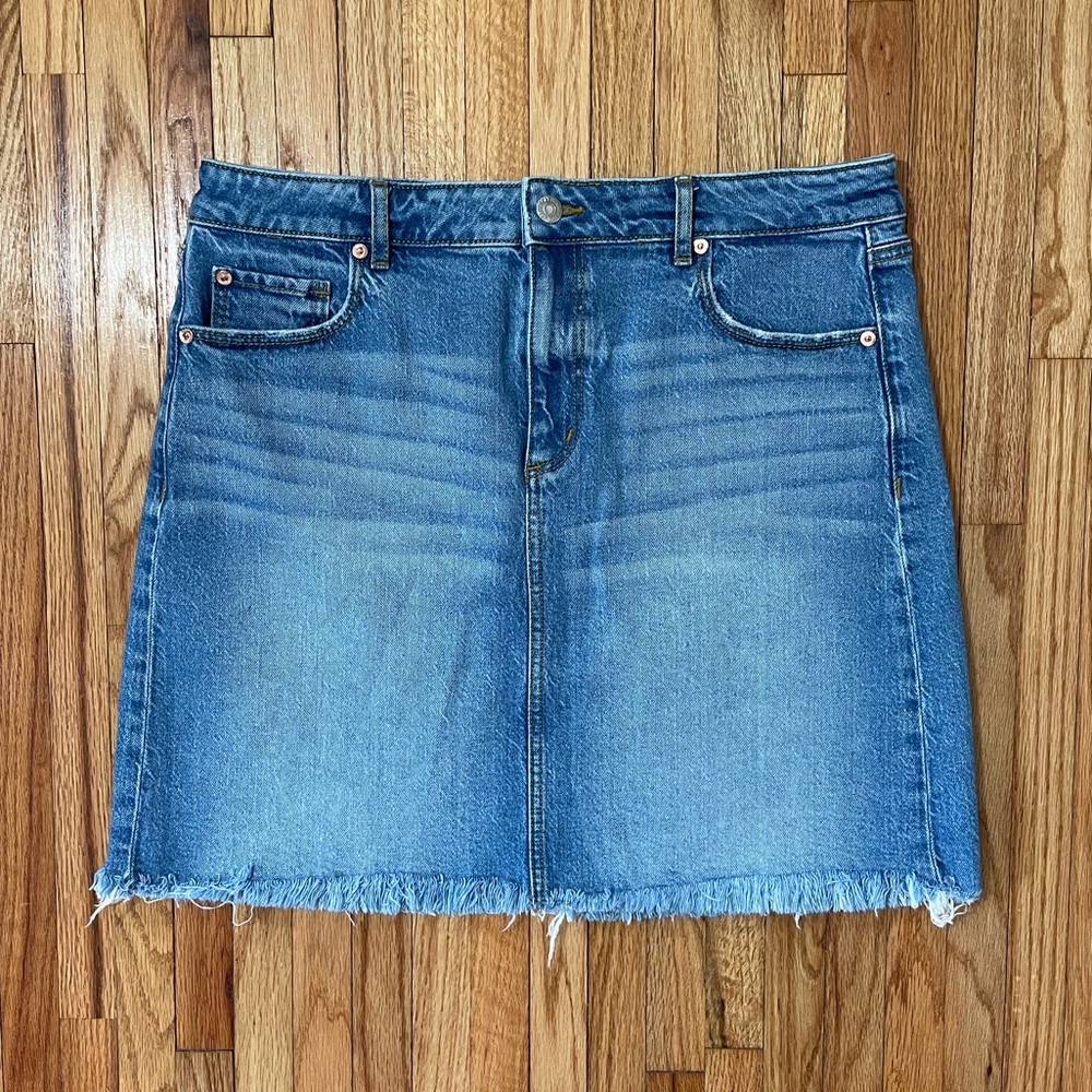 LOFT Denim Mini Skirt